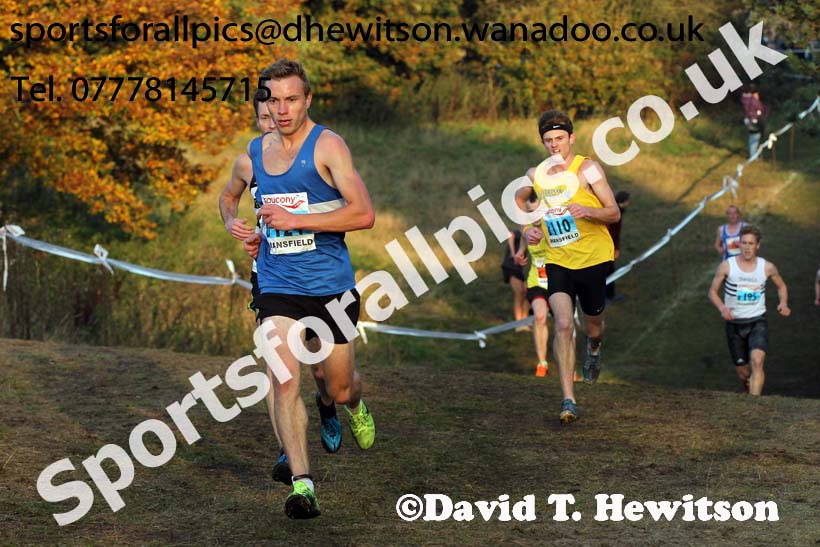 Senior men, National Cross Country Relays, Berry Park, Mansfield. Photo: David T. Hewitson/Sports for All Pics